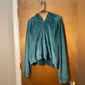 *NWT* Victoria's Secret Green Velour Jacket